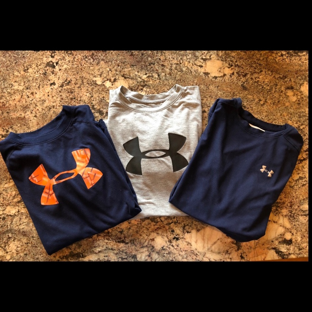 Lot of 3 Boys Under Armor shirts. 2 med 1 lg  $12